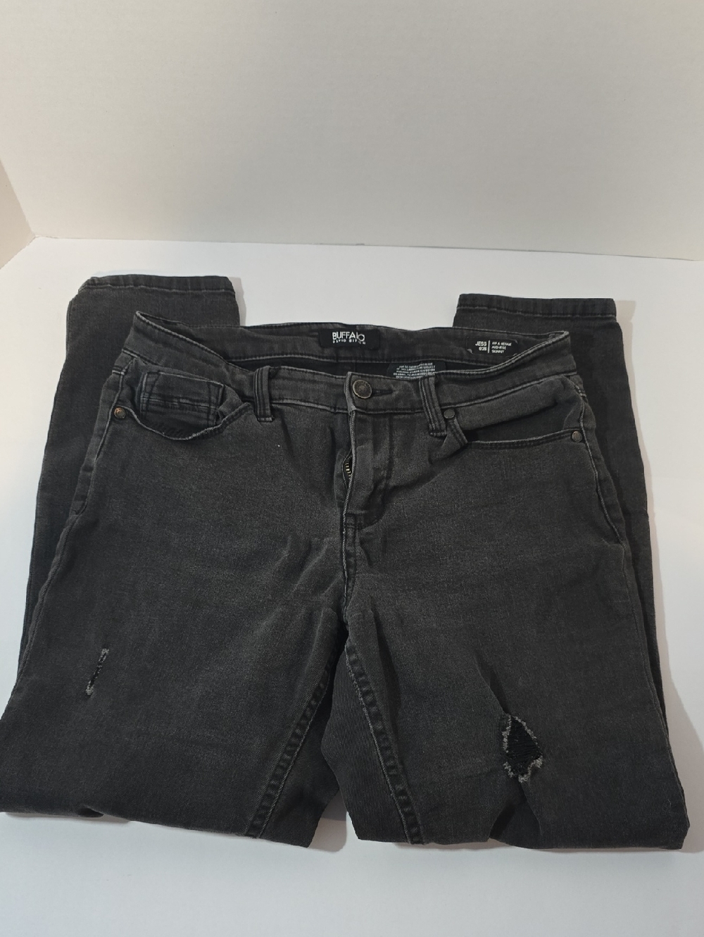 Buffalo David Bitton Women's Black Distressed Jeans